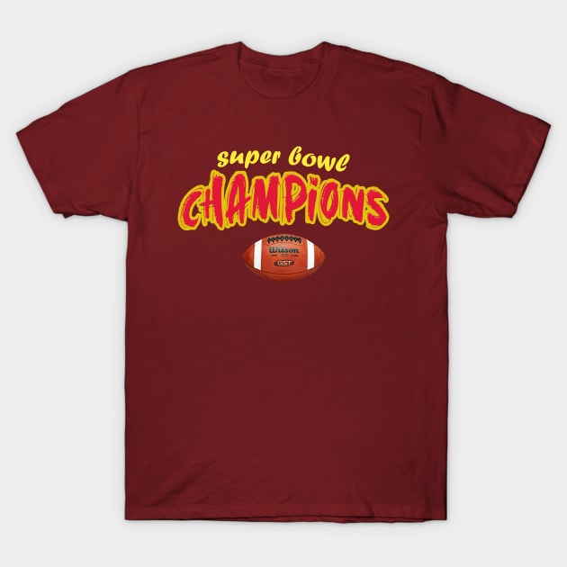 super bowl champions T-Shirt by HAITHAM